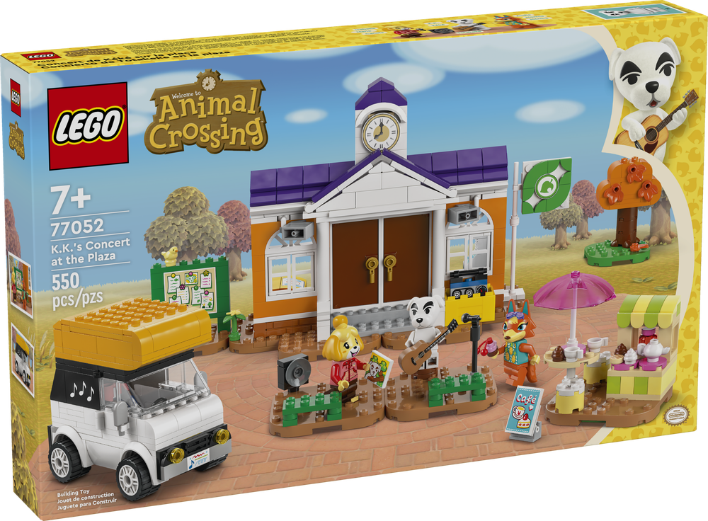 Конструктор Лего Анимал Кроссинг Концерт на Площади 77052 LEGO Animal Crossing K.’s Concert at the Plaza 550 деталей 7+