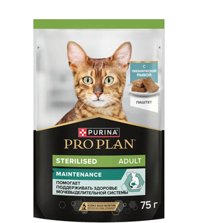 Про План Sterilised Паштет Океаническая рыба 75гр.