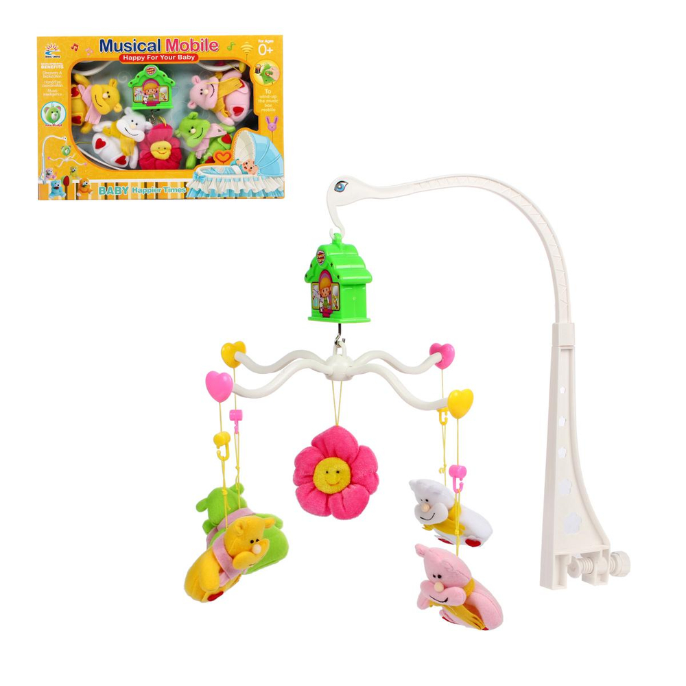 Карусель муз.для новорожденных, коробка DC015-4