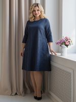 Платье 1318 темно-синий Novita (Акция)