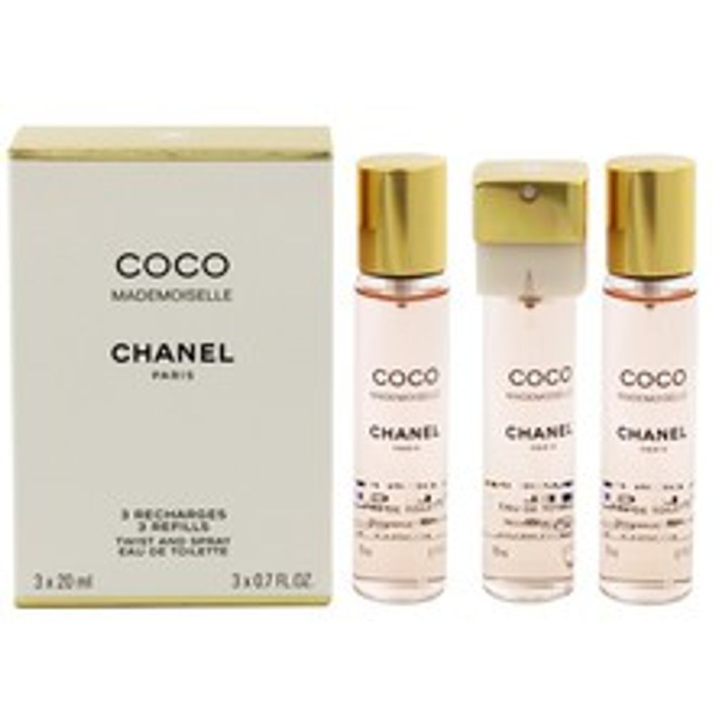 Chanel Coco Mademoiselle EDT (3 x 20 mL) filling 60ml