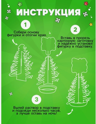 «Новогодняя Ёлочка» из кристаллов. Опыты.