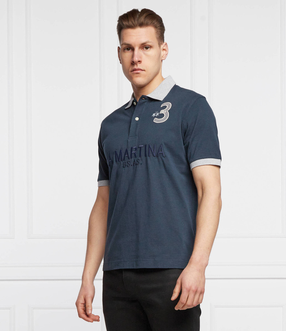 поло La Martina - темно-синий(TMP600 JS316)