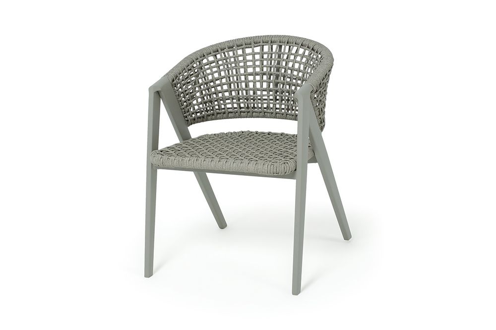 "Амстердам" плетеный стул из искусственного ротанга, цвет серый