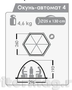 Палатка автомат Normal Окунь 4