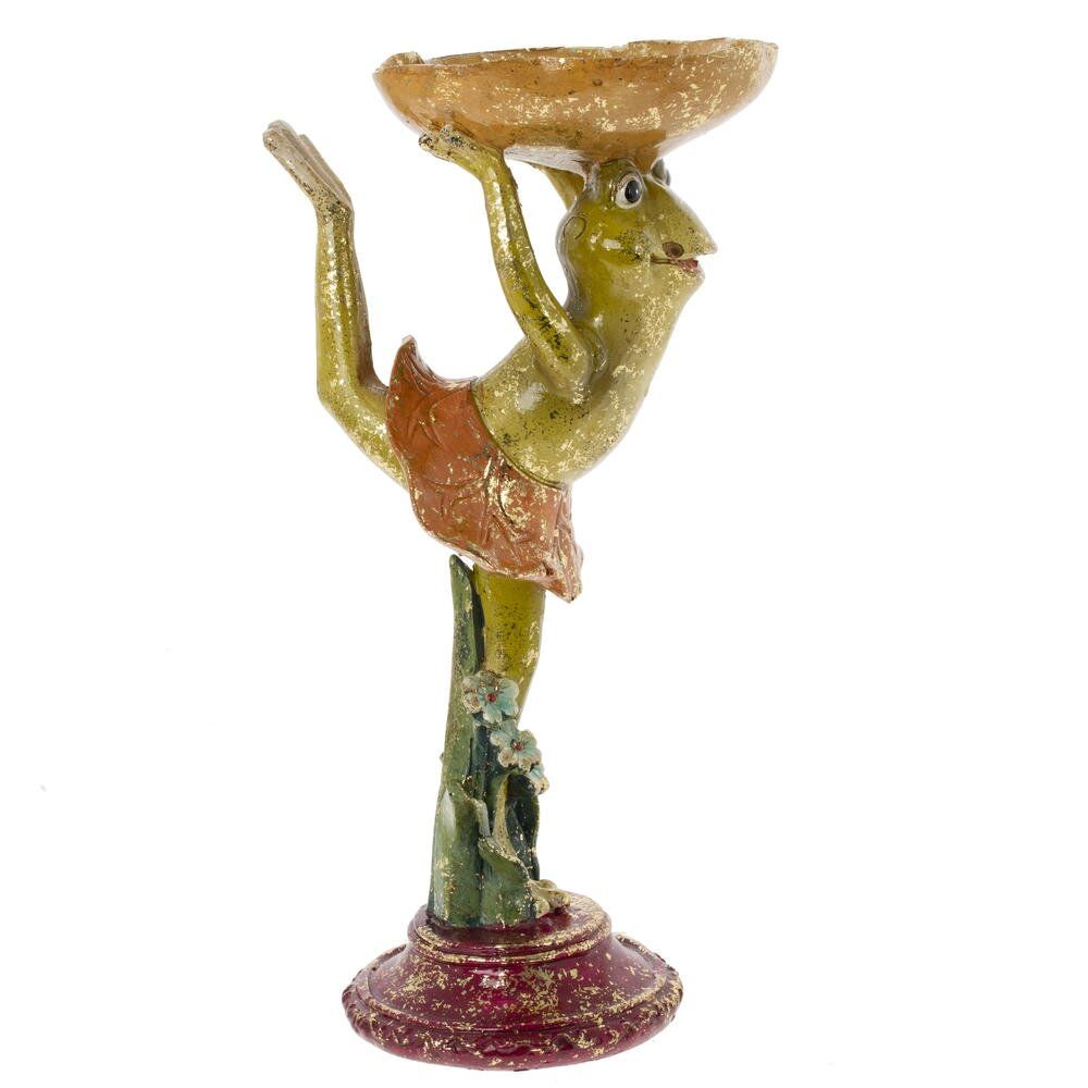 GAEM Фигурка декоративная "Лягушка" с подставкой д/мелочей, L12 W13,5 H25,5 см