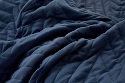 Покрывало 160х220 и наволочка 50х70 Sofi De MarkO Мориц синее