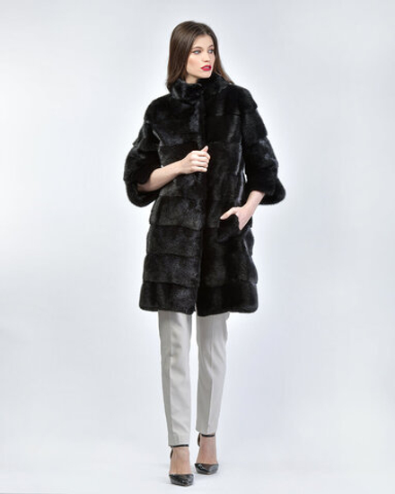 Шуба из меха норки