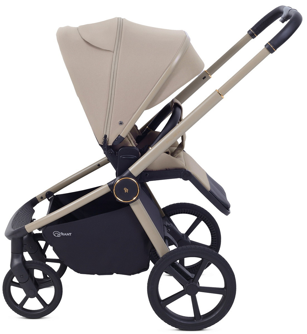 Детская коляска Rant Flex Therm Soft 3 в 1 с автокреслом Evomax Grey Sandy Beige