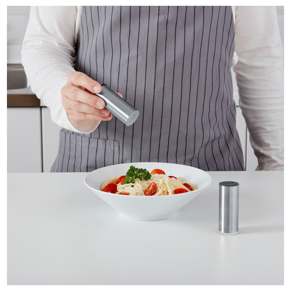 IKEA PLATS  (ИКЕА ПЛАТС)  -  Шейкеры для соли и перца, 2 штуки, нержавеющая сталь