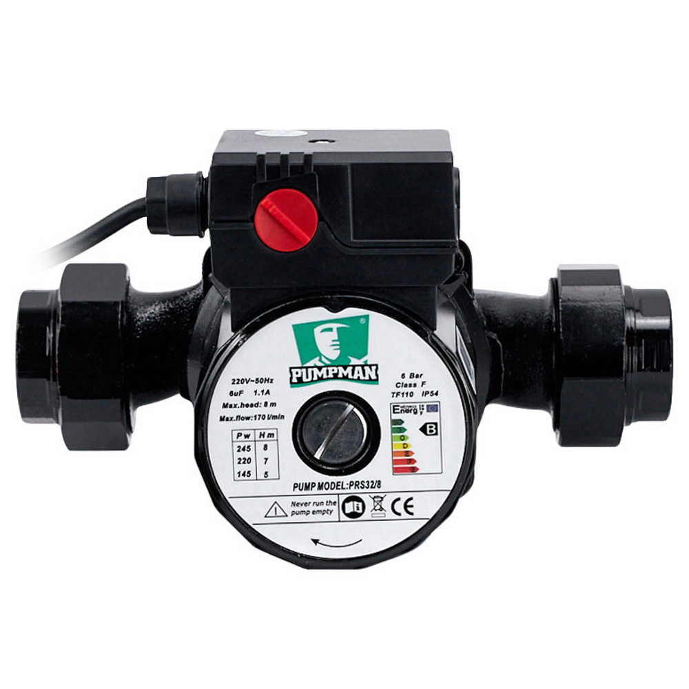 Насос циркуляционный PUMPMAN,245Вт,180мм,170л/м PRS32/8