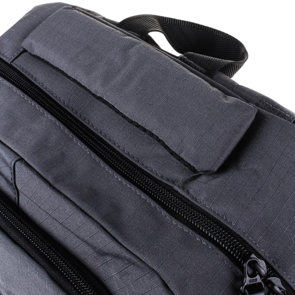 Рюкзак молодежный 51*30*20 см, 2 отделения, с брелоком, чёрно-серый