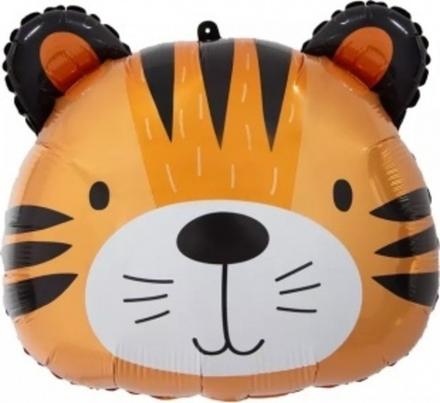 Шар (23""/58 см) Фигура, Голова, Маленький Тигр, 1 шт. Ж7