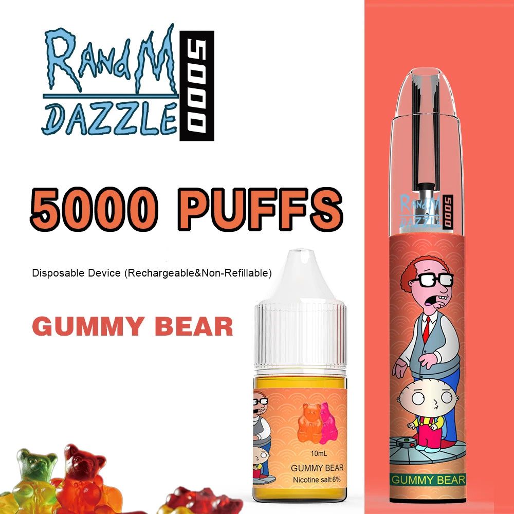 RandM Dazzle 5000 - Gummy Bear (5% nic)