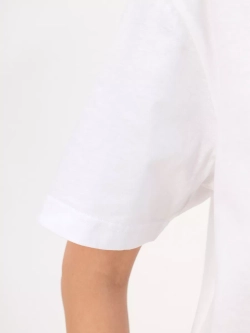 Футболка женская больших размеров с рисунком цветы