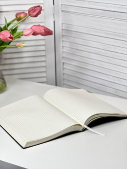 Блокнот А4 200л. (400страниц) в клетку без рамки Темно зеленый (К44-515КБР)