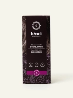 ТЕМНО-КОРИЧНЕВЫЙ оттенок - натуральная краска для волос Khadi Naturprodukte, 100 гр