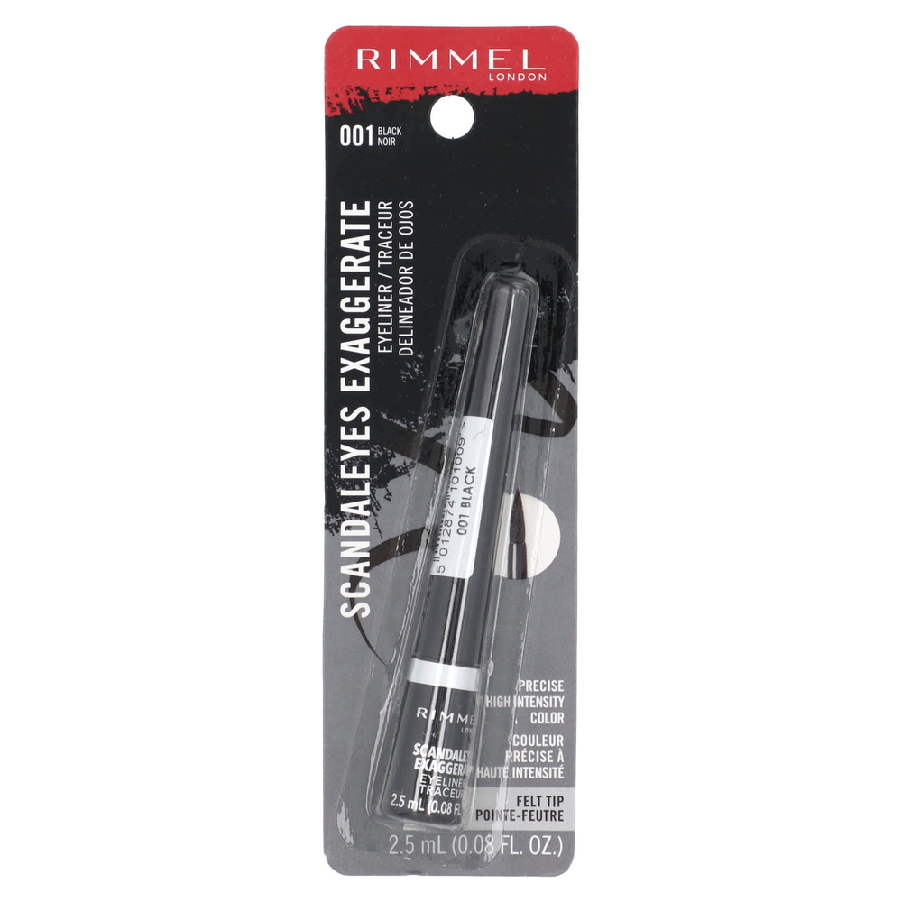 Rimmel London, Skindaleyes, подводка для глаз, 001 черный, 2,5 мл (0,08 жидк. унции)