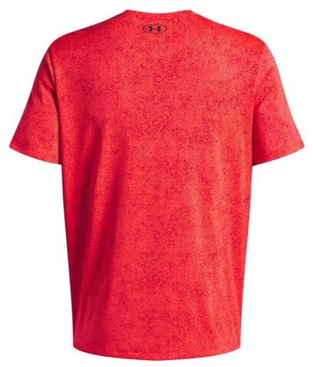Мужская теннисная футболка Under Armour Tech Novelty - racer red/black