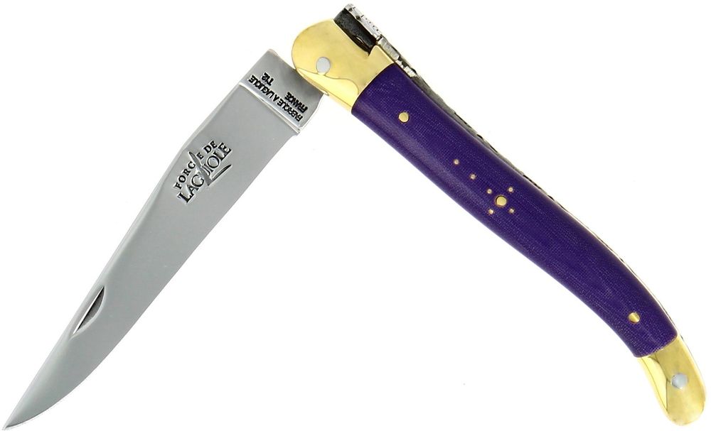 Forge de Laguiole Складной нож, 11см, микарта фиолет