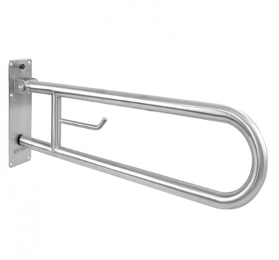 Поручень полукруглый для людей с ограниченными возможностями Nofer 600 мм  15051.60.S  матовая нержавеющая сталь