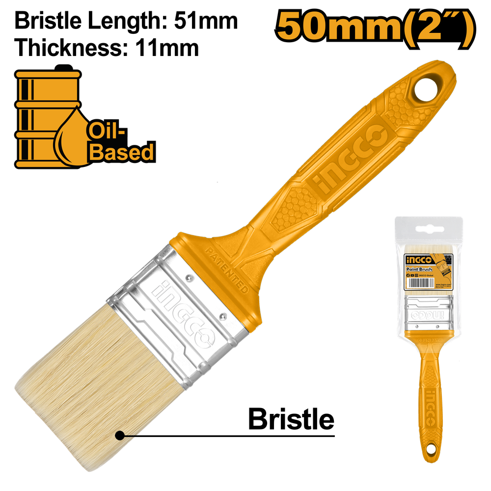 Кисть плоская 50 мм INGCO CHPTB68702
