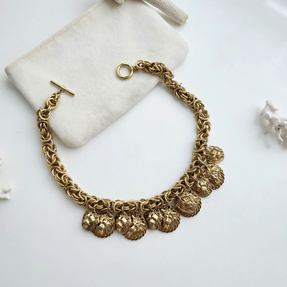 Колье Anne Klein львы