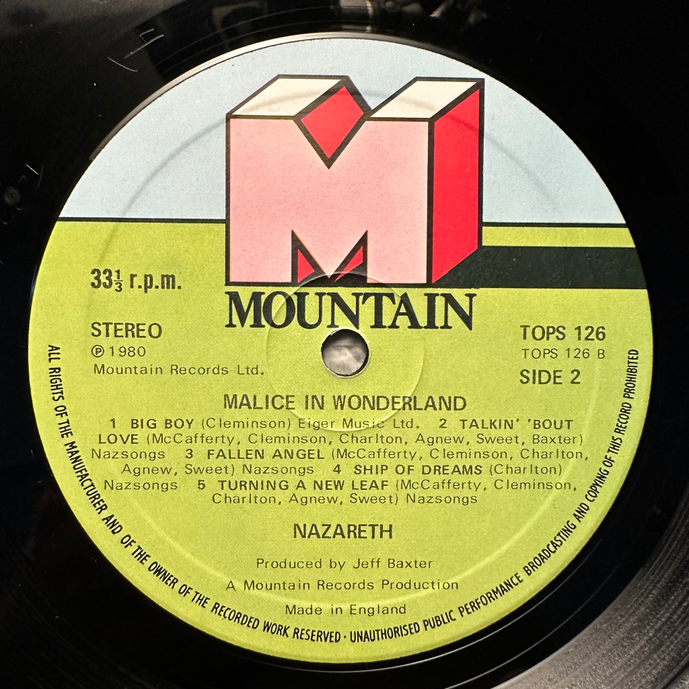 Nazareth- Malice In Wonderland (Англия 1980г.)