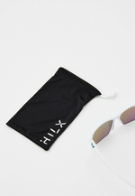 Спортивные очки HILX Rebel Shiny Solid White / Green Mirror Polarized Lens
