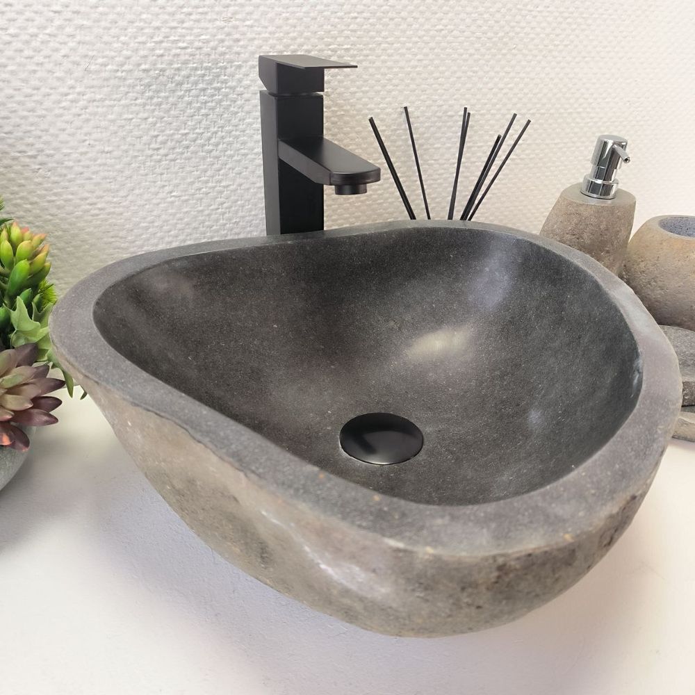 Раковина из речного камня RS-63886 (43*39*15) 0120