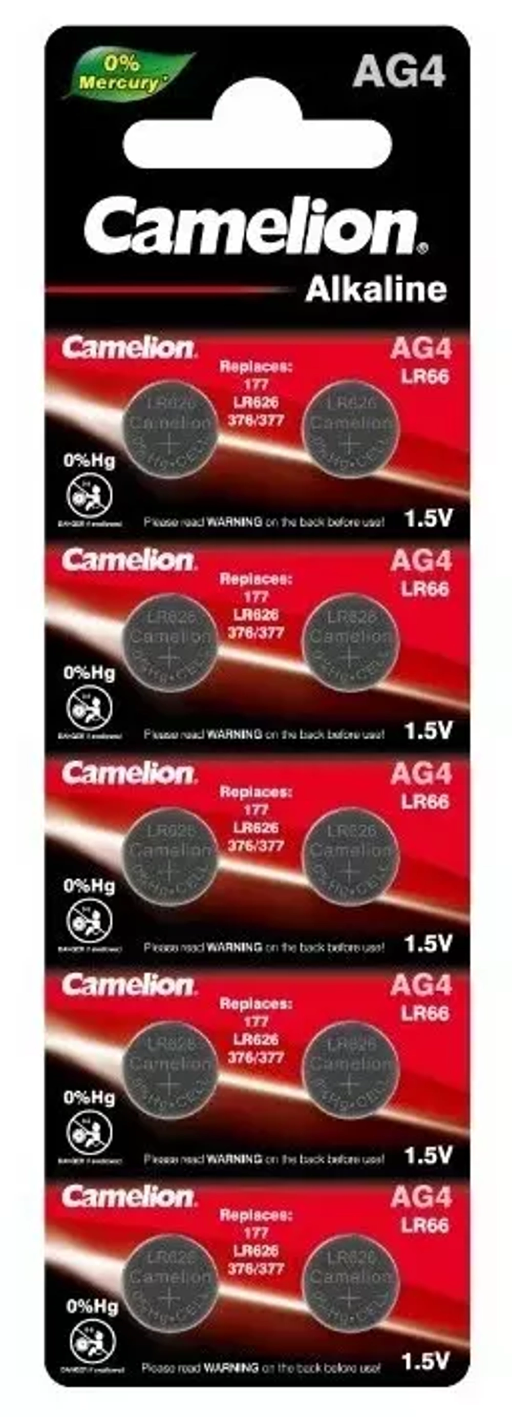 Батарейка часовая R377 (LR626 LR66)  Camelion AG04