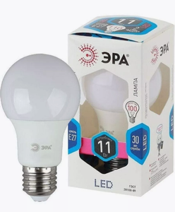 ЛАМПА СВЕТОДИОДНАЯ  ЭРА LED SMD A60-11W-840-E27