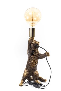 Настольная лампа Кот Эдисон Бронза