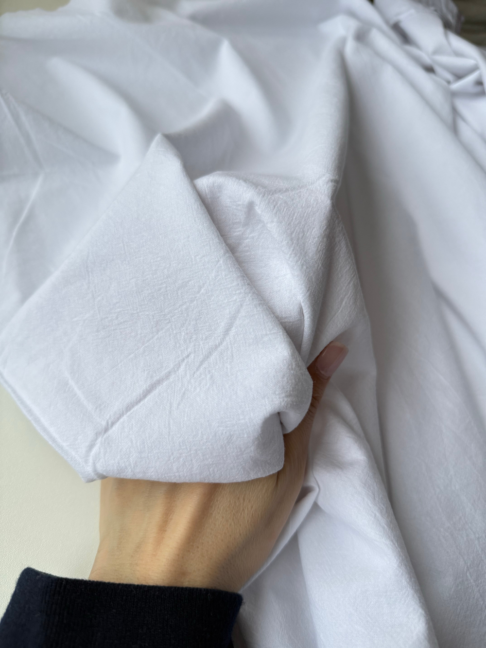 Вареный хлопок 250см. Белый