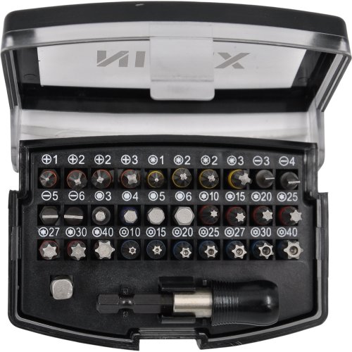 Набор бит NIREX Profi с магнитным адаптером в боксе 32 предмета NBS-32