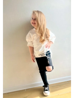 Облегающие брюки с разрезами