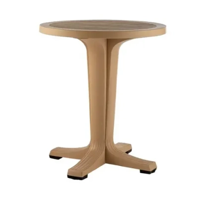 Стол Прованс круглый 65 см бежевый 650х720мм