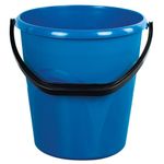 Ведро 12 л, без крышки, пластиковое, пищевое, с узором, цвет синий, LAIMA, 603894