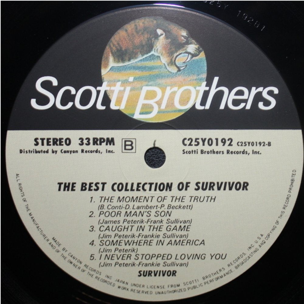 Survivor / The Best Collection Of Survivor (LP)
