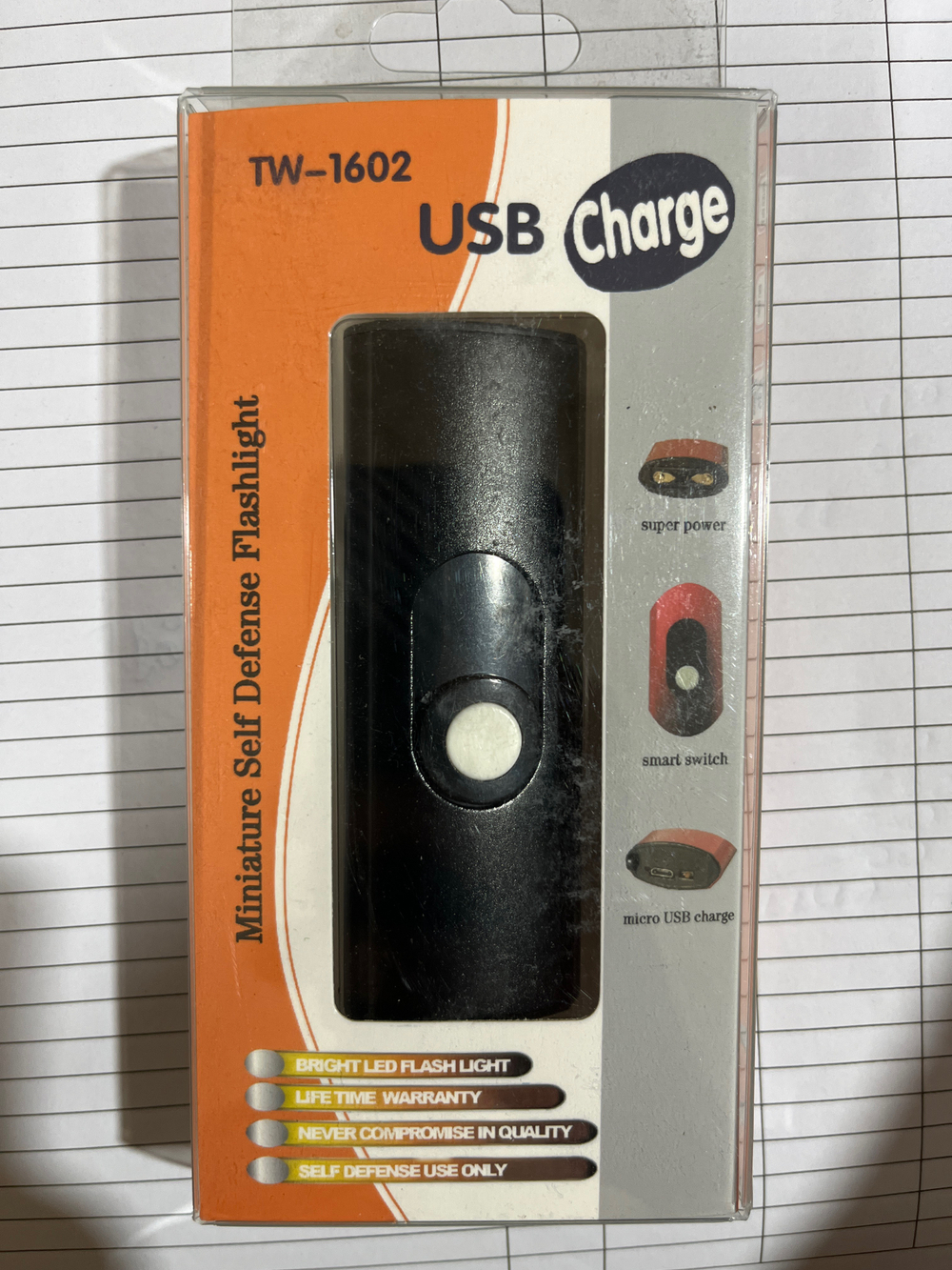 Фонарик ручной отпугиватель собак ТW-1602