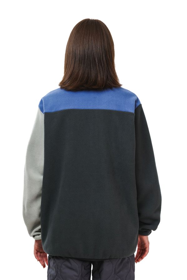 Толстовка Zip Colorblock Ranger синий/графитовый/серый - фото 5