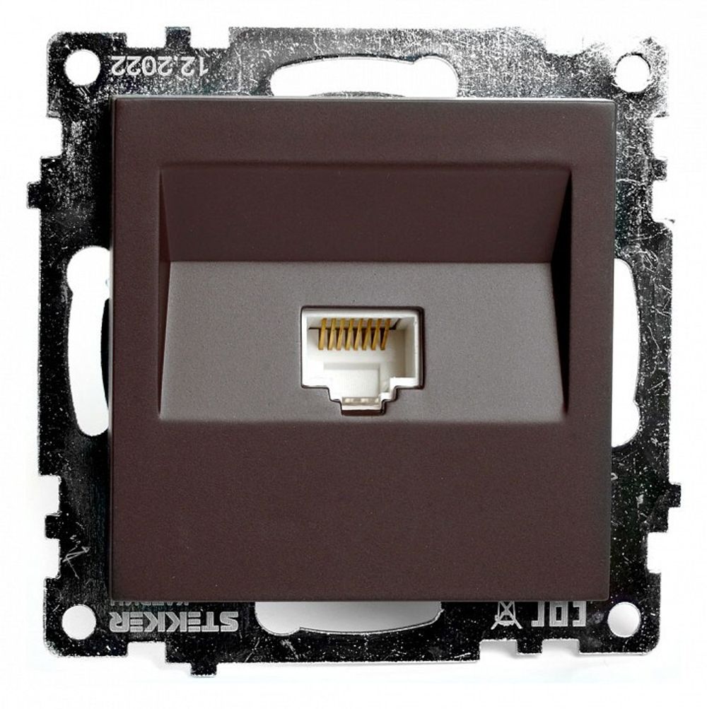 Розетка Ethernet RJ-45 без рамки Stekker Катрин 49023