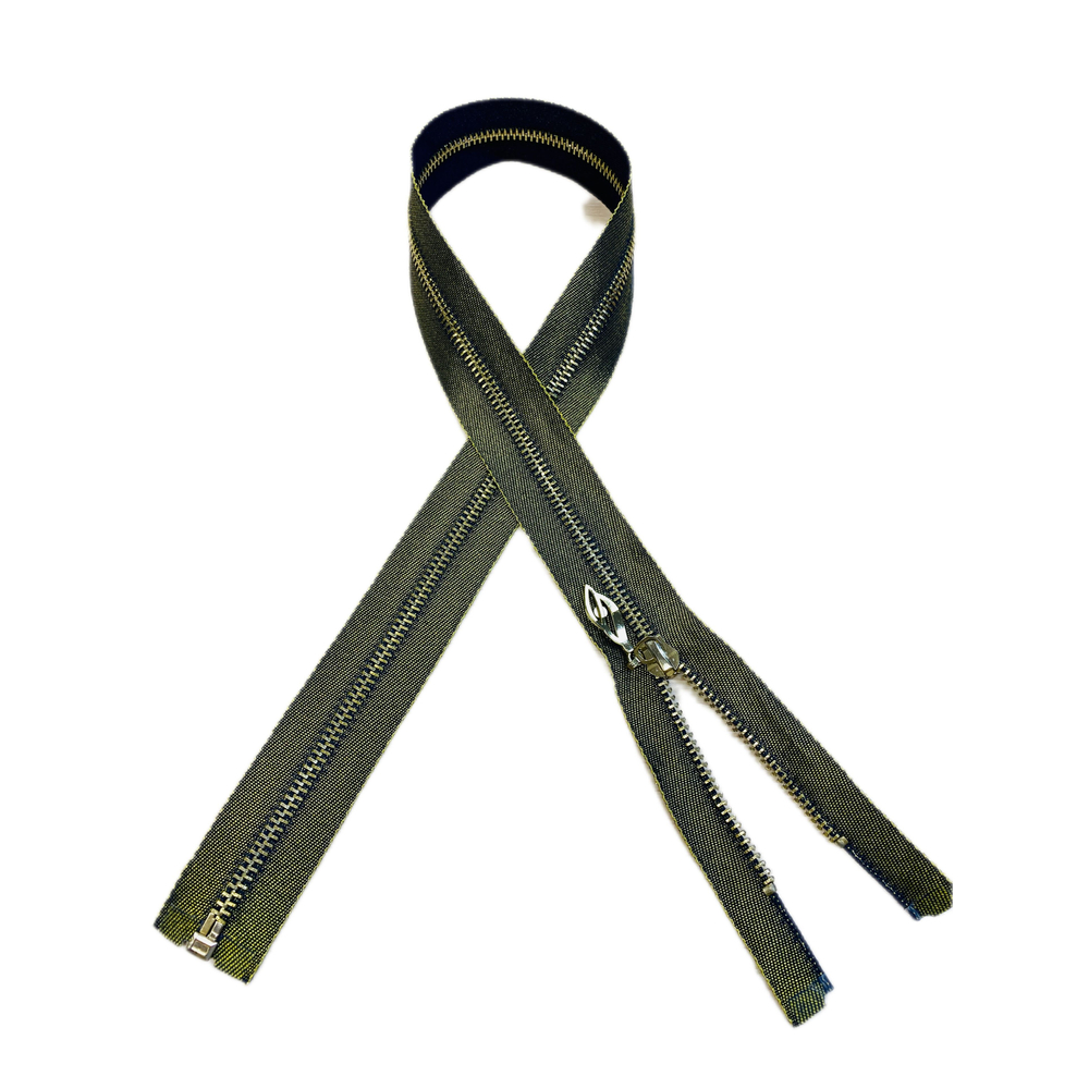 Застежка-молния декоративная разъемная металл №5 70см