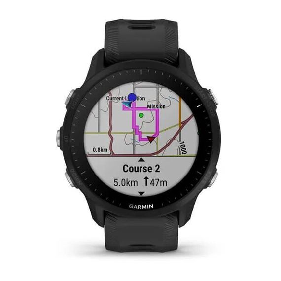 Умные часы Garmin Forerunner 955 с черным ремешком (010-02638-30)