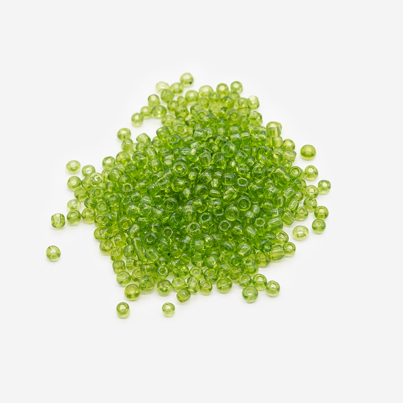 Бисер крафтовый, 3мм, прозрачный, оттенок №187 "Spring Grass"