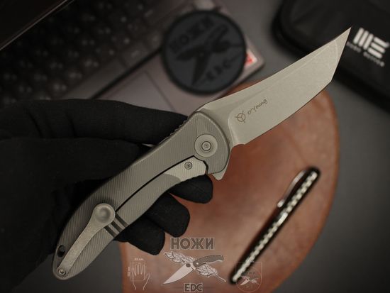 Складной нож WE Knife Synergy2 912C c клинком из стали Böhler M390 Microclean®, рукоять титан