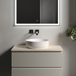 Sancos Столешница для ванной комнаты 800х460 без отверстия под смеситель, цвет kreman, артикул TT80A2