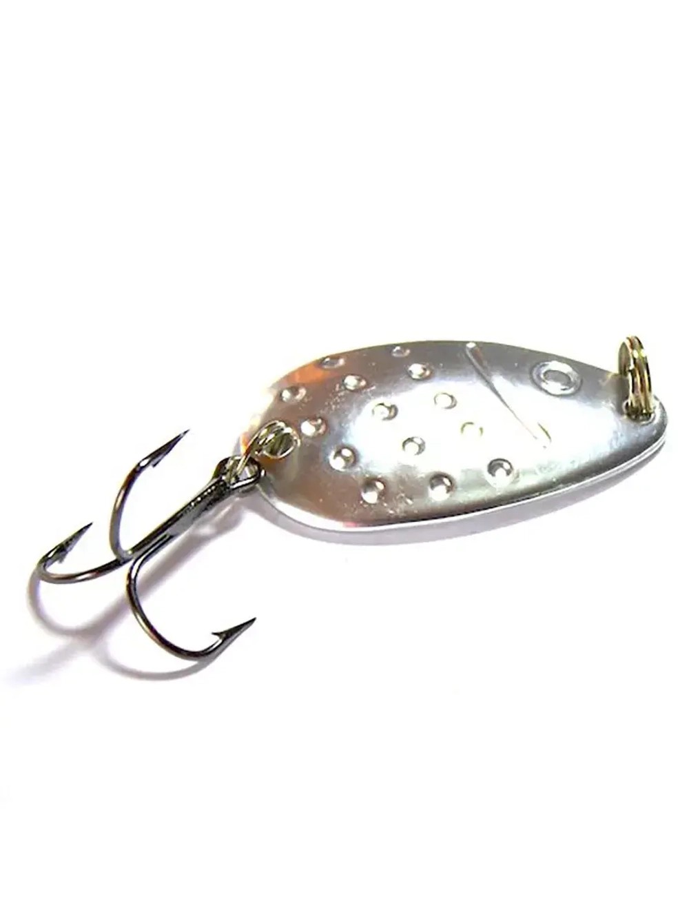 Блесна колебалка Ложка П пятнистая, 11 гр. белый, 5 шт