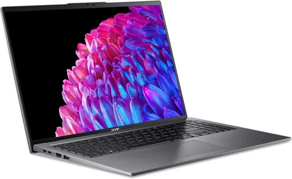 Ноутбук  Acer Swift Go 16 SFG16-72-787A 16 ", Core Ultra 7, 32 Гб RAM, 1 Тб SSD, Arc graphics, Серый