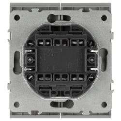 Переключатель ЭРА Arktik 16-1106-03 двойной 10АХ-250В алюминий | Эра Arktik